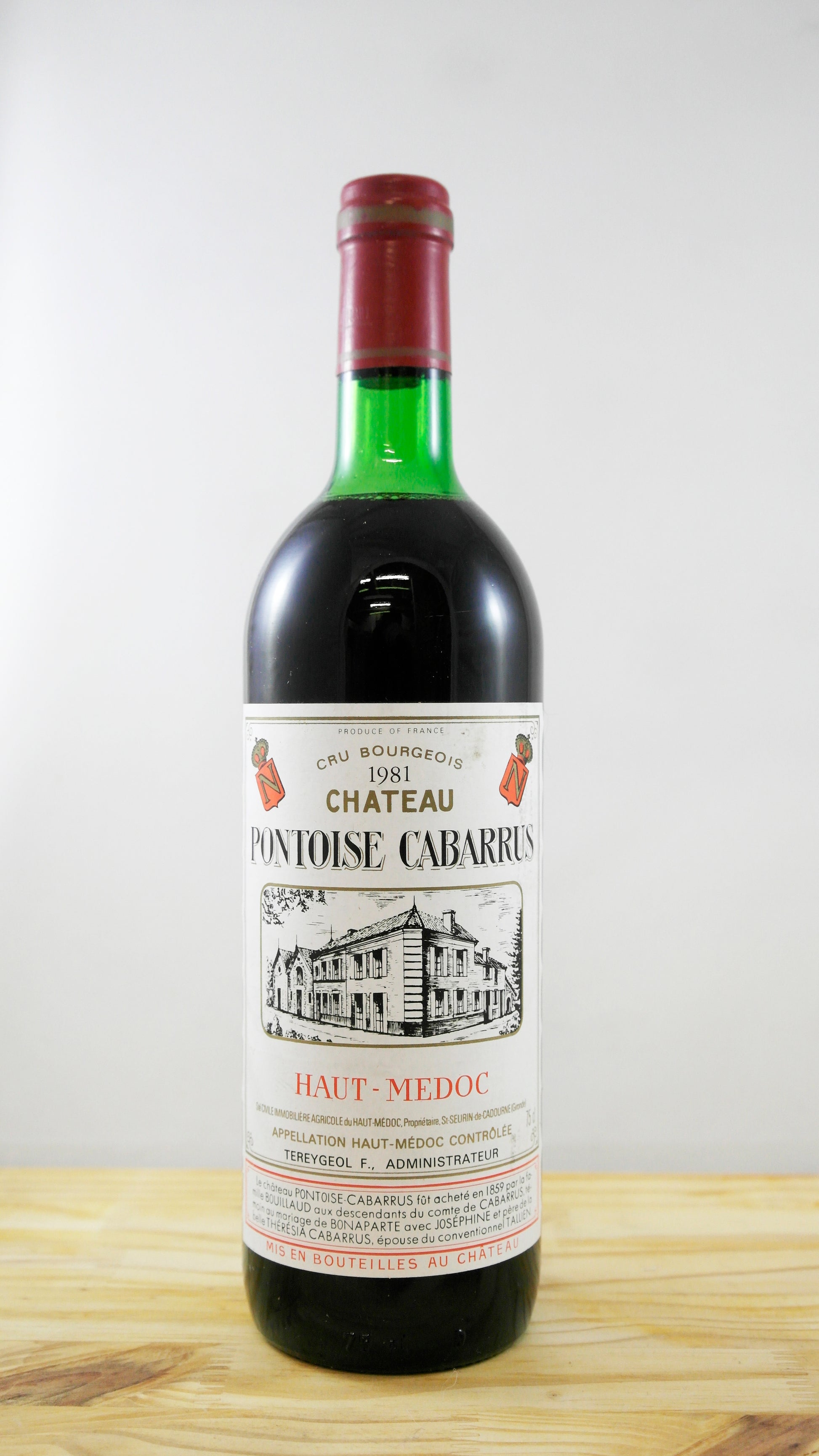 Vin Année 1981 Château Pontoise Cabarrus