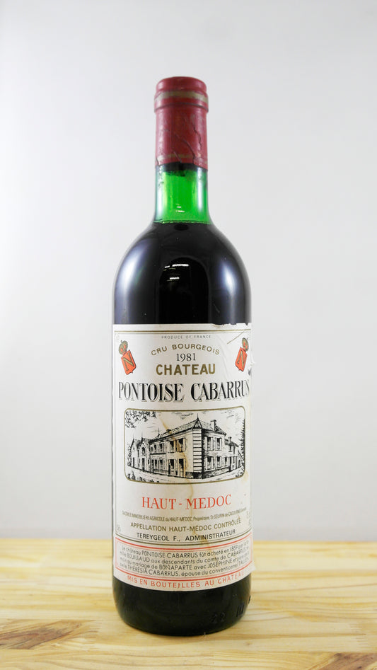 Vin Année 1981 Château Pontoise Cabarrus