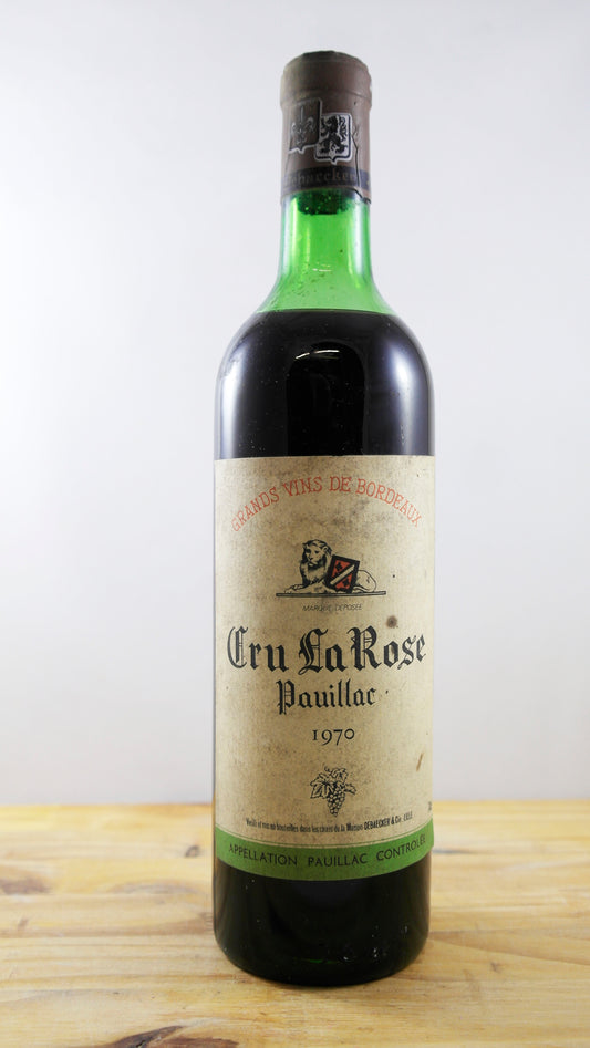 Vin Année 1970 Cru la Rose Pauillac