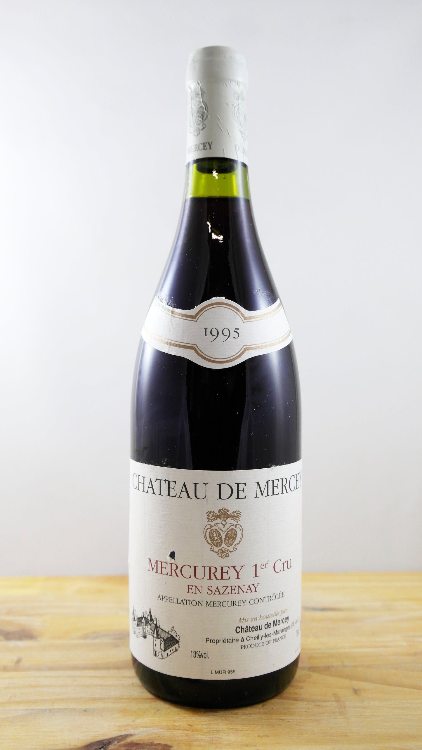 Vin Année 1995 Château de Mercey Mercurey 1er Cru