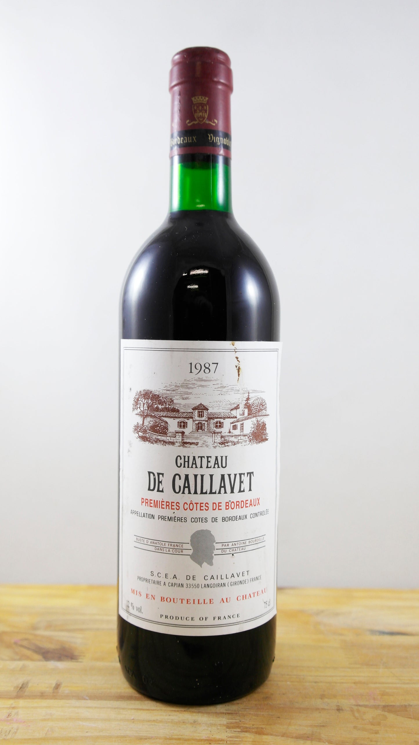 Vin Année 1987 Château la Caillavet