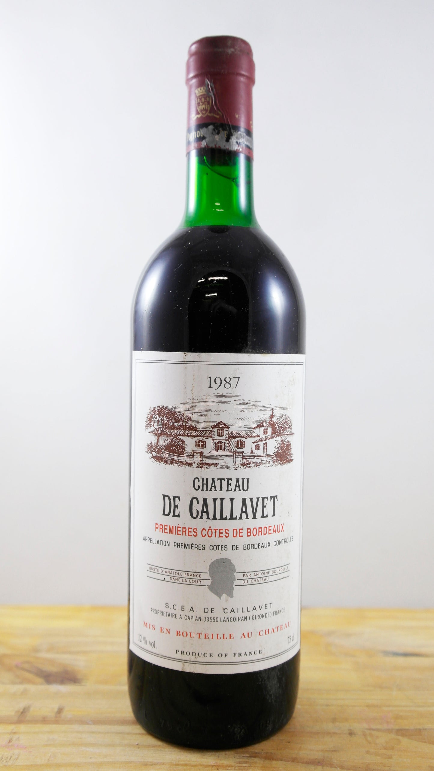 Vin Année 1987 Château la Caillavet