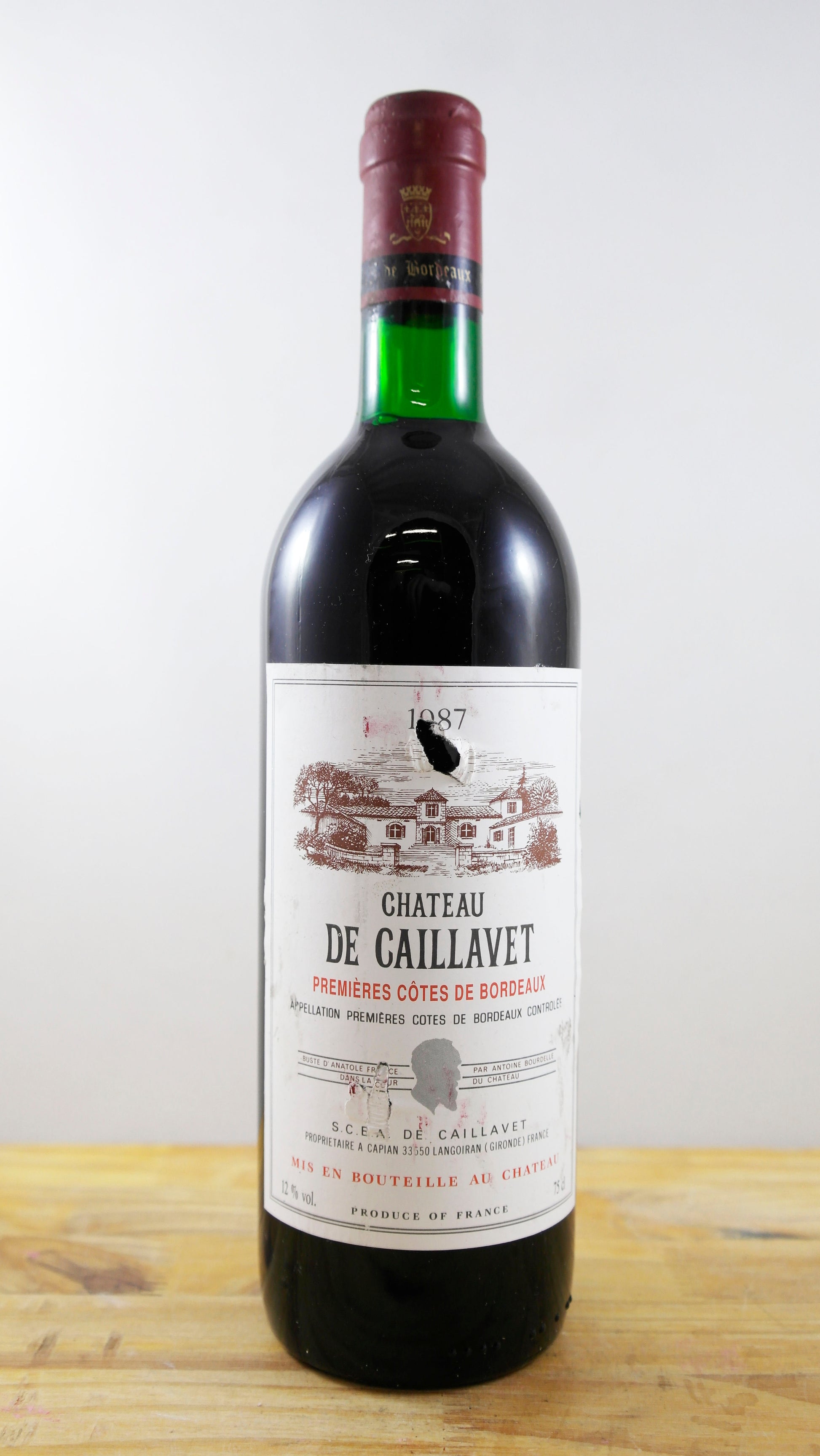 Vin Année 1987 Château la Caillavet