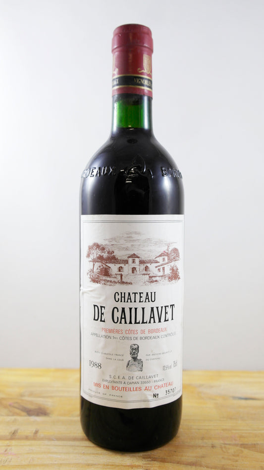 Vin Année 1988 Château la Caillavet