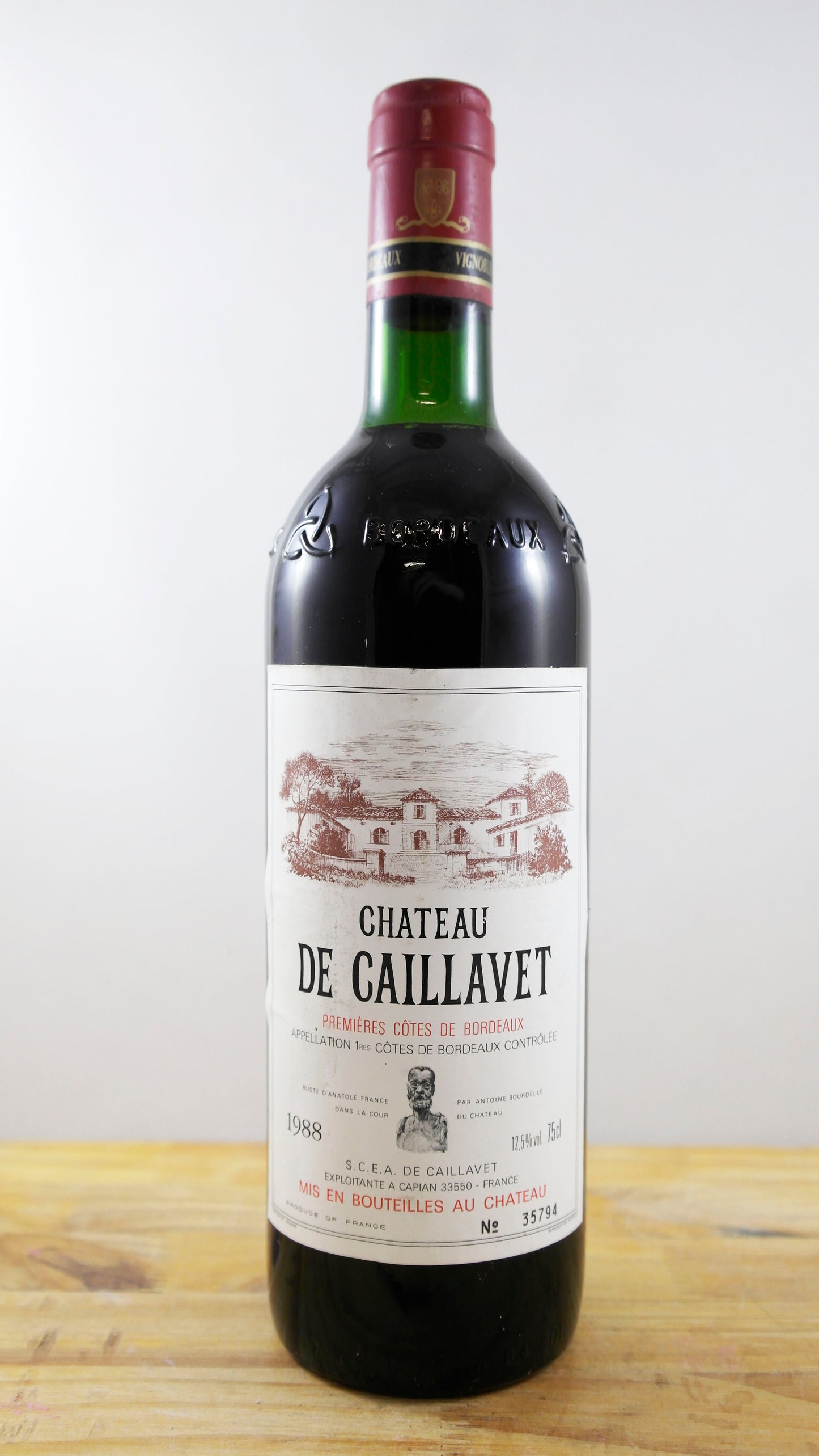 Vin Année 1988 Château la Caillavet