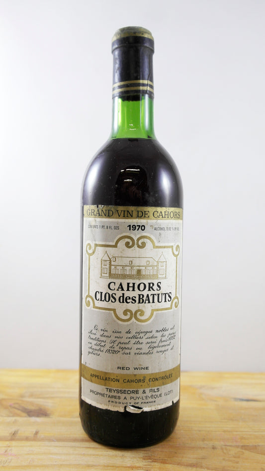 Vin Année 1970 Clos des Batuts