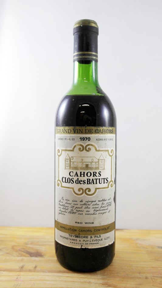 Vin Année 1970 Clos des Batuts