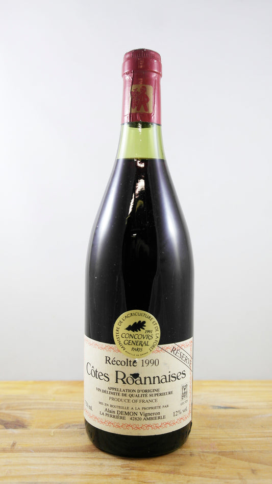 Vin Année 1990 Côtes Roannaises Demon