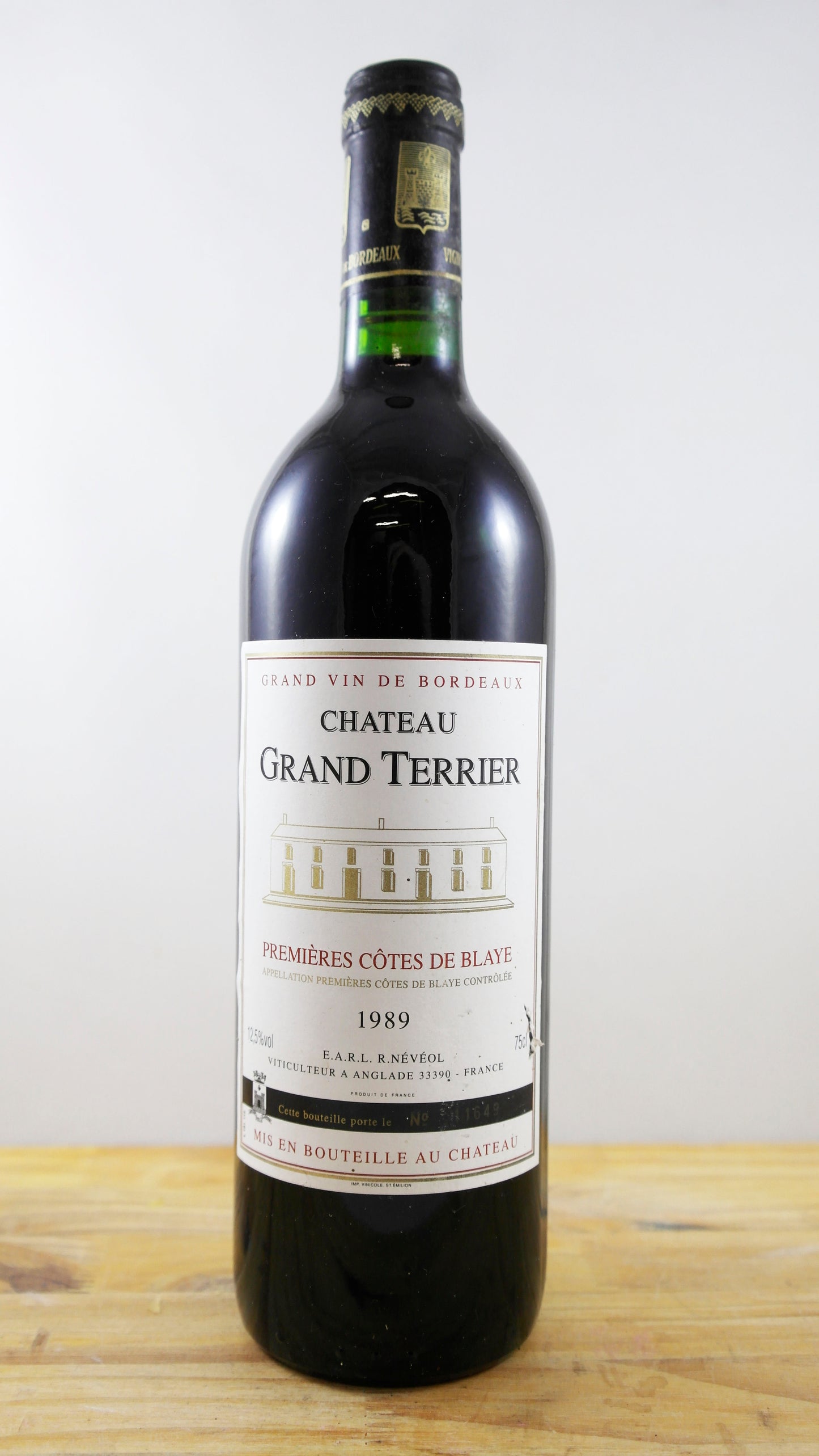 Vin Année 1989 Château Grand Terrier