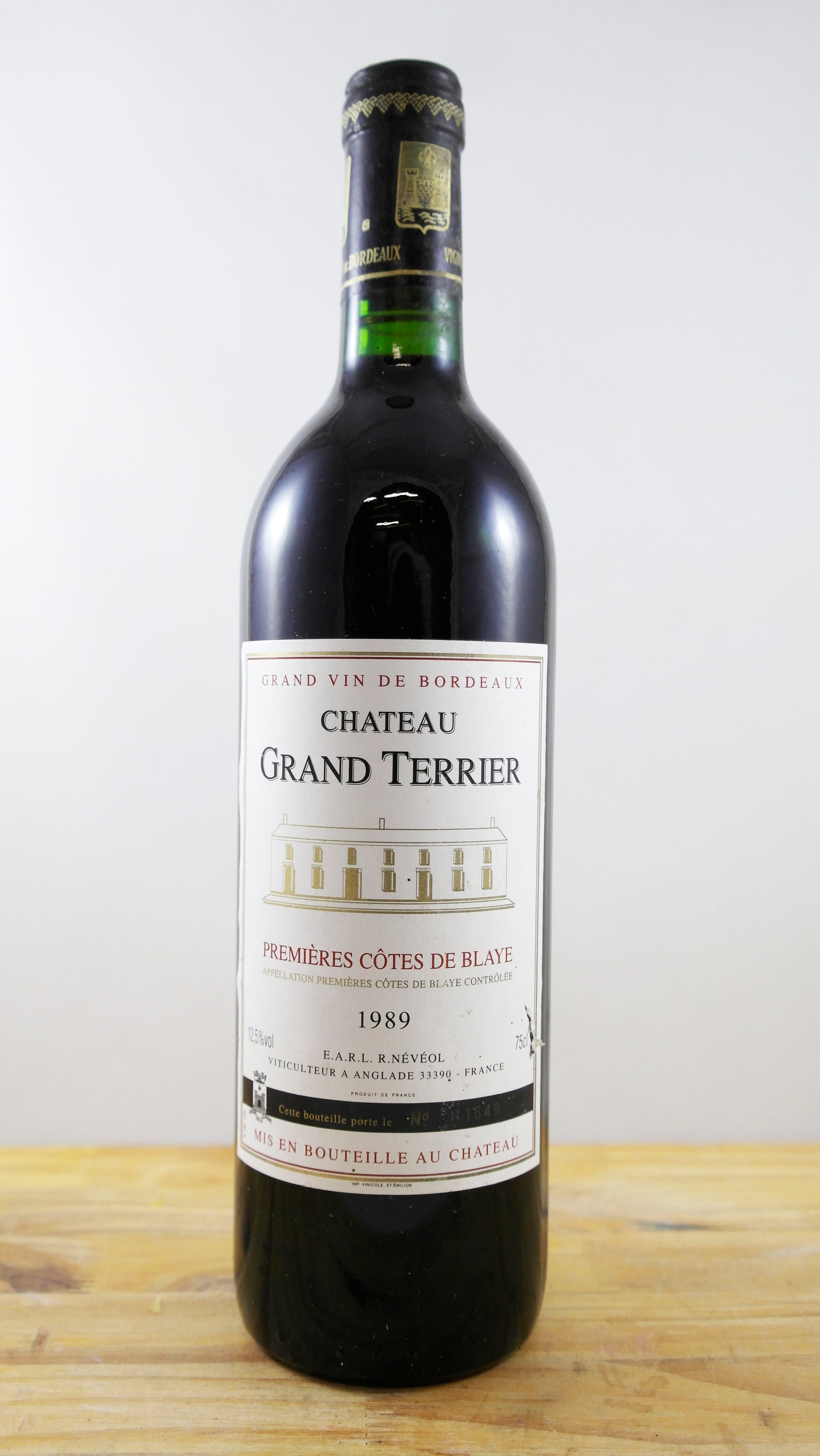 Vin Année 1989 Château Grand Terrier