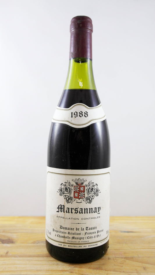 Vin Année 1988 Marsannay Domaine de la Tassée
