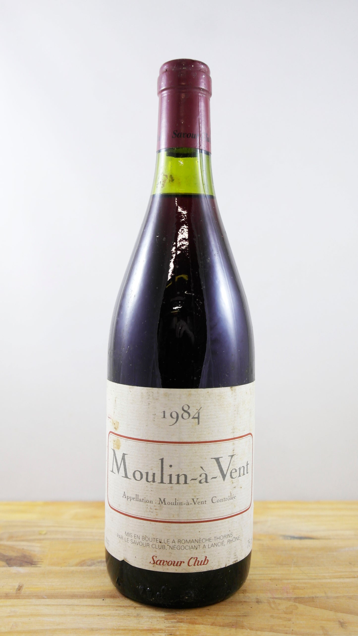 Vin Année 1984 Moulin-à-Vent Savour Club