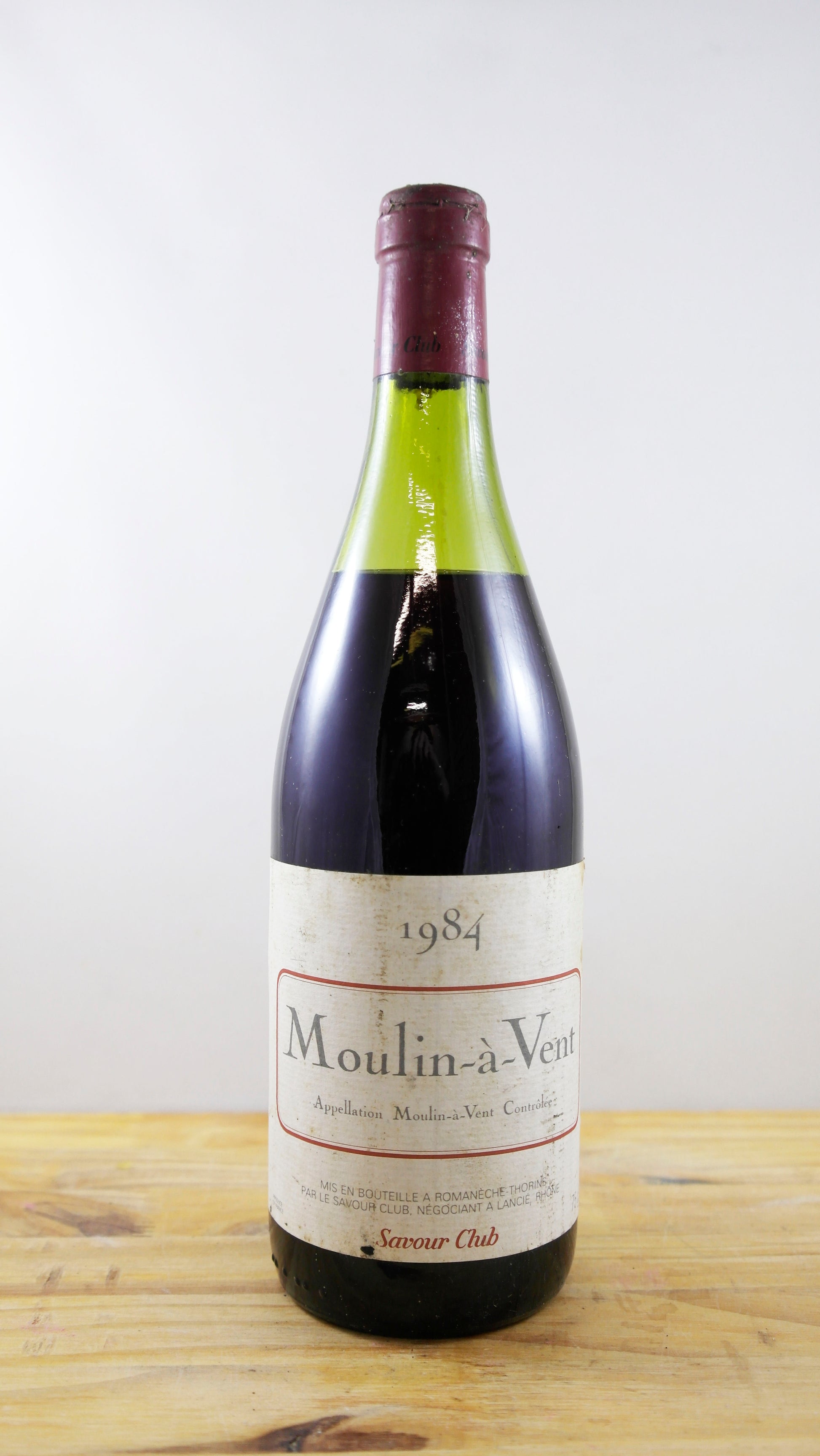 Vin Année 1984 Moulin-à-Vent Savour Club