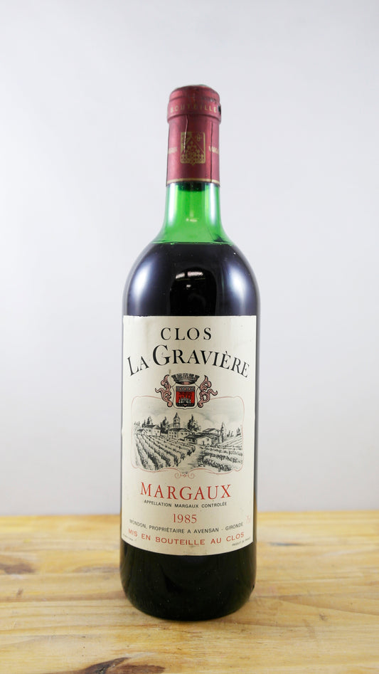 Vin Année 1985 Clos La Gravière