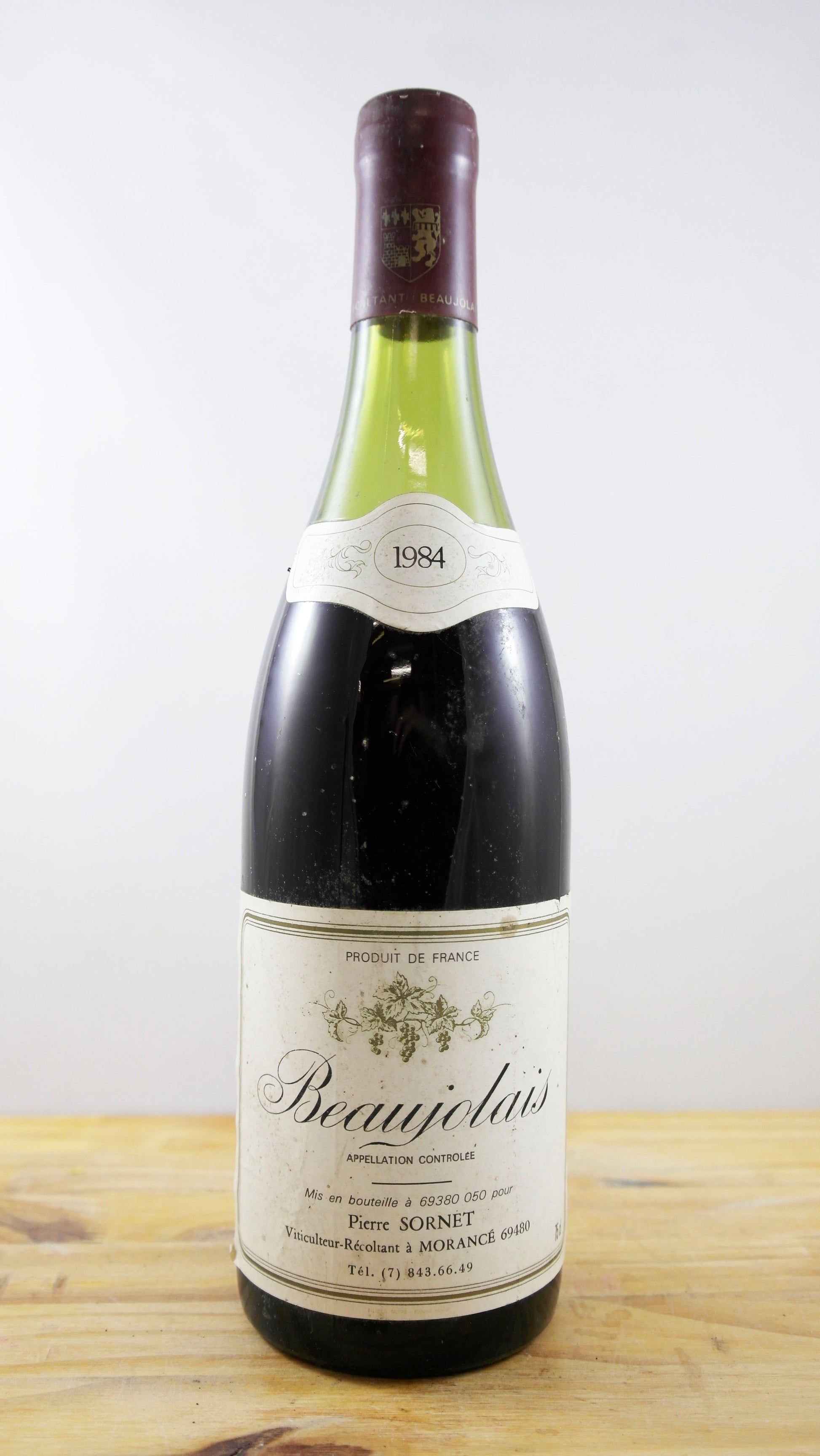 Vin Année 1984 Beaujolais Pierre Sornet