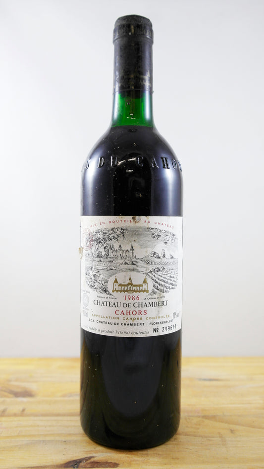 Vin Année 1986 Château de Chambert