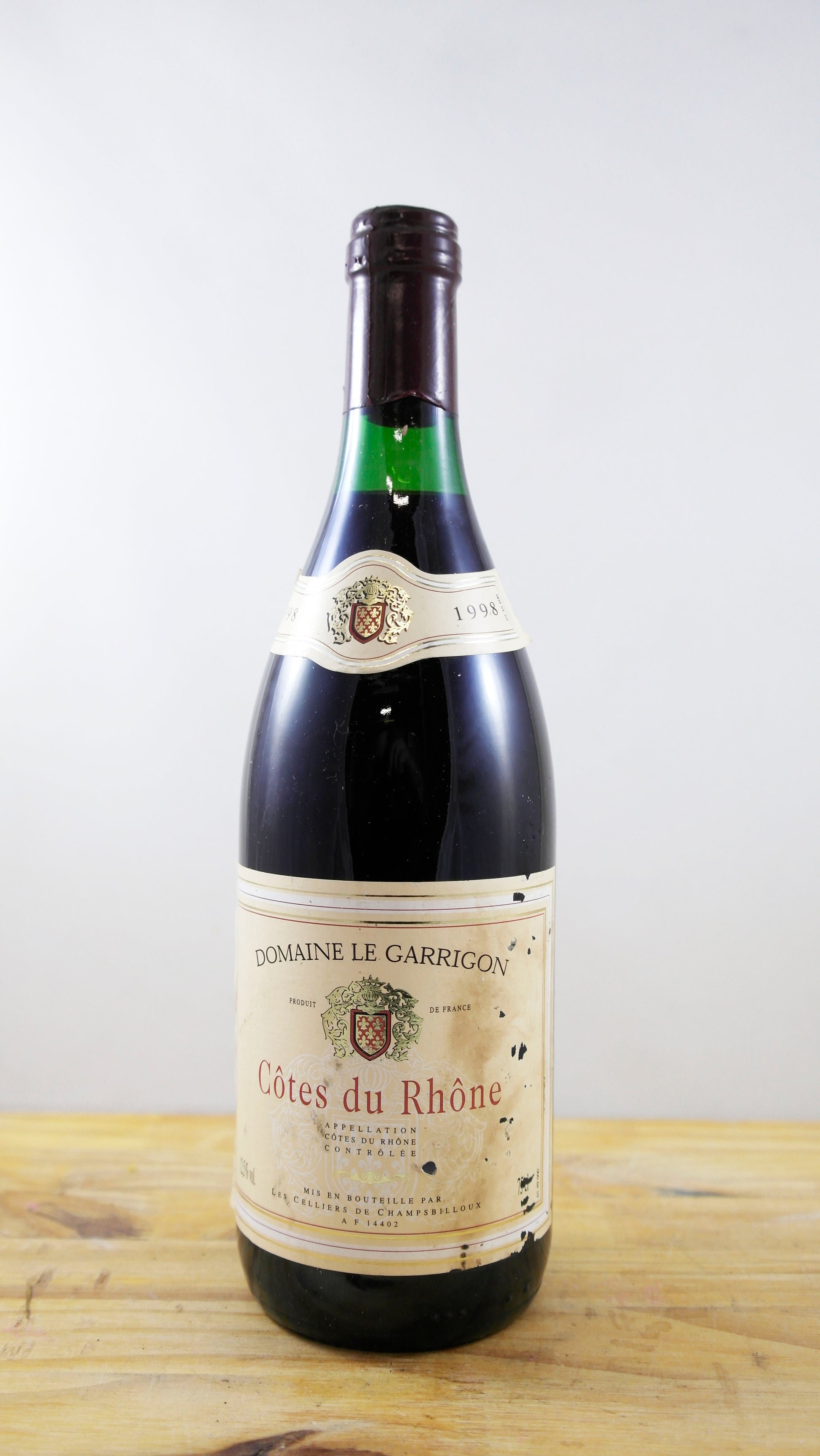 Vin Année 1998 Domaine Le Garrigon