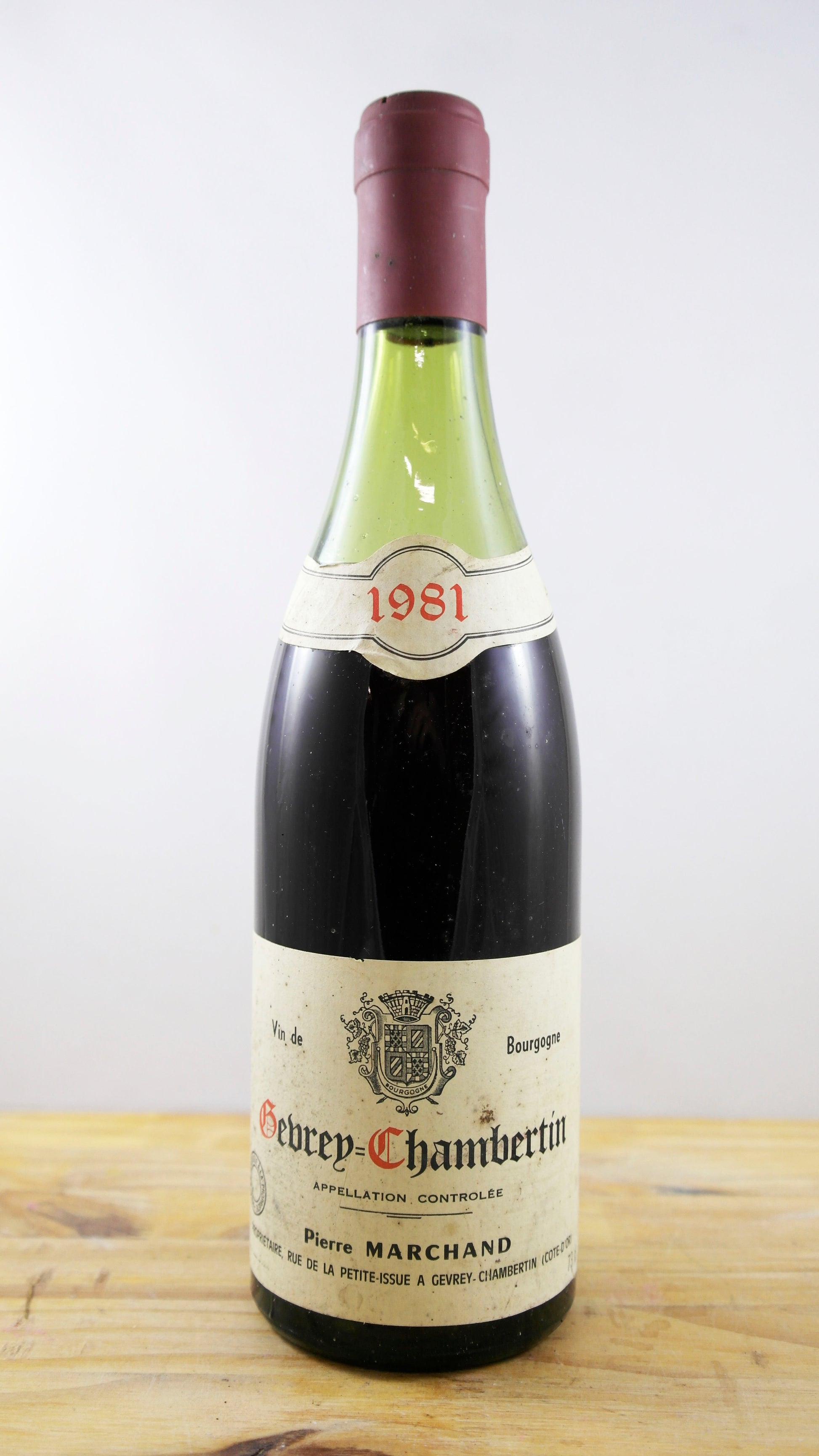 Vin Année 1981 Gevrey Chambertin Marchand