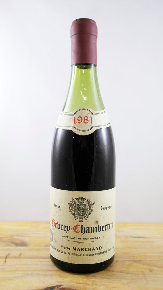 Vin Année 1981 Gevrey Chambertin Marchand