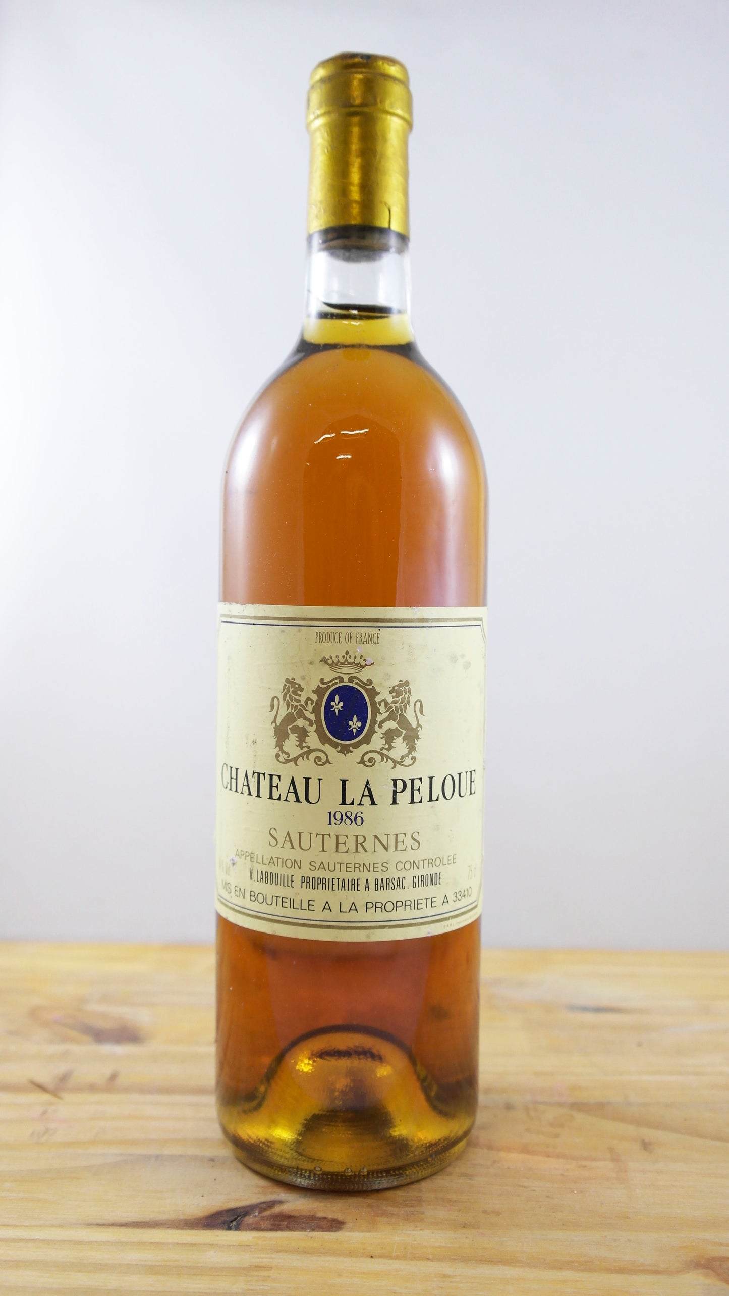 Vin Année 1986 Château La Peloue