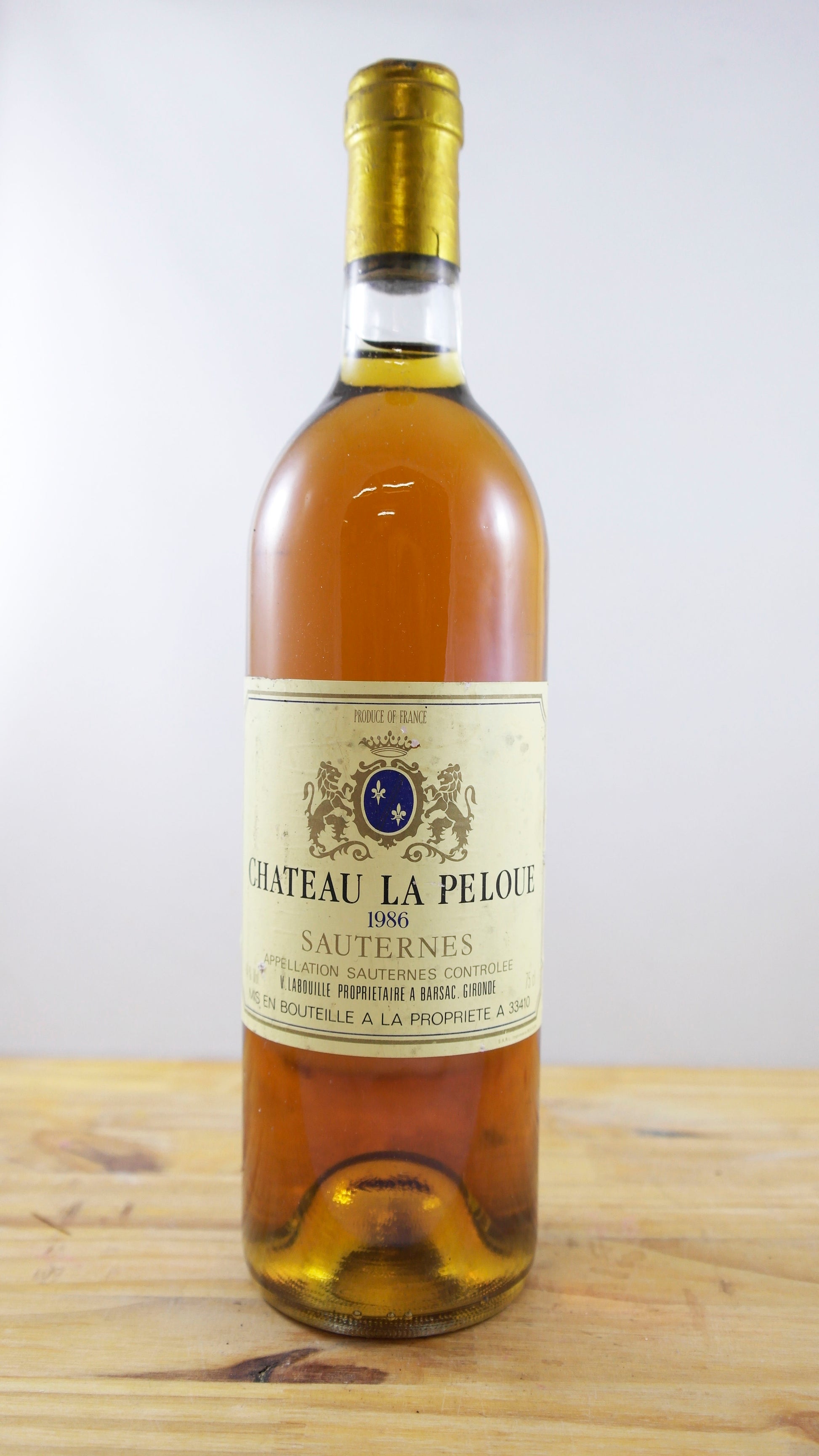 Vin Année 1986 Château La Peloue