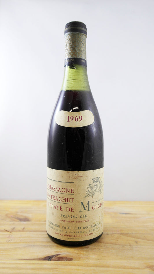Vin Année 1969 Chassagne Montrachet abbaye de Morgeot