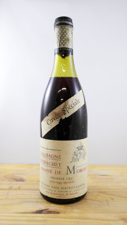 Vin Année 1969 Chassagne Montrachet abbaye de Morgeot