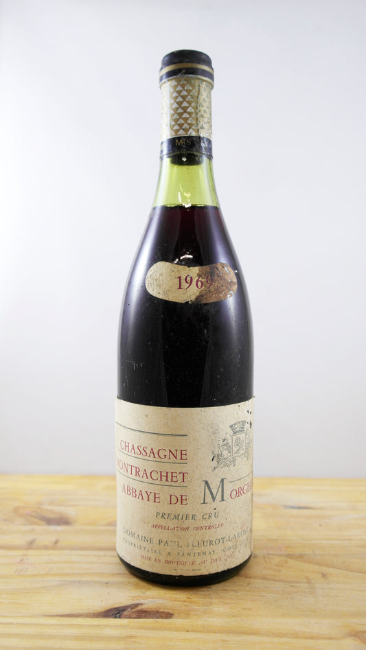 Vin Année 1969 Chassagne Montrachet abbaye de Morgeot