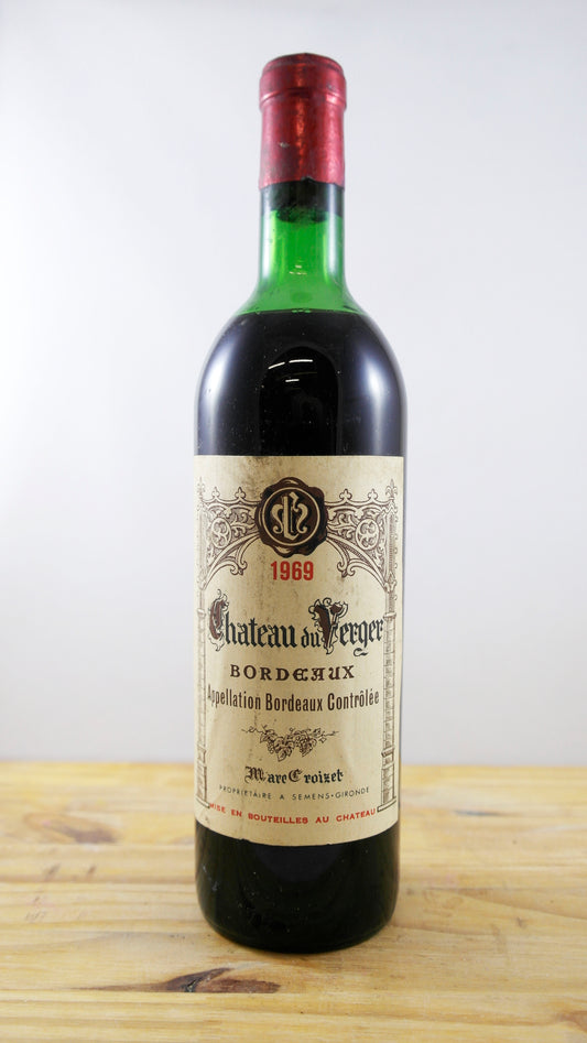 Vin Année 1969 Château du Verger