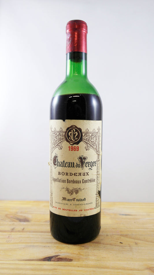 Vin Année 1969 Château du Verger
