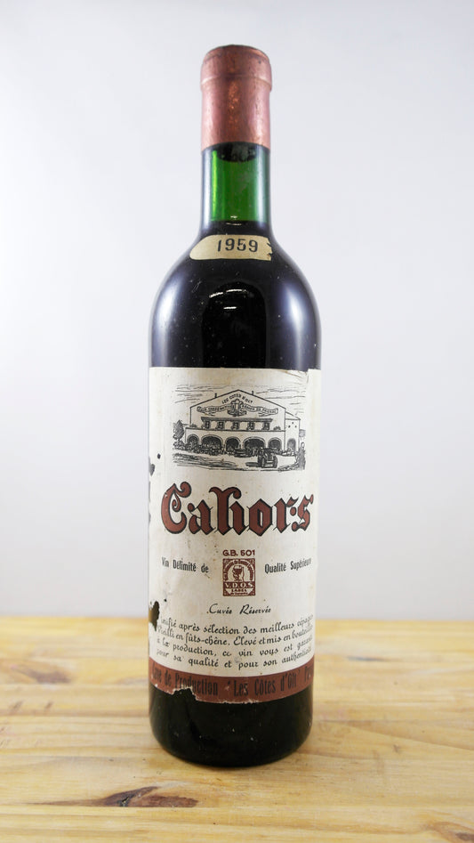 Vin Année 1959 Les Côtes d'Olt Cuvée Réservée