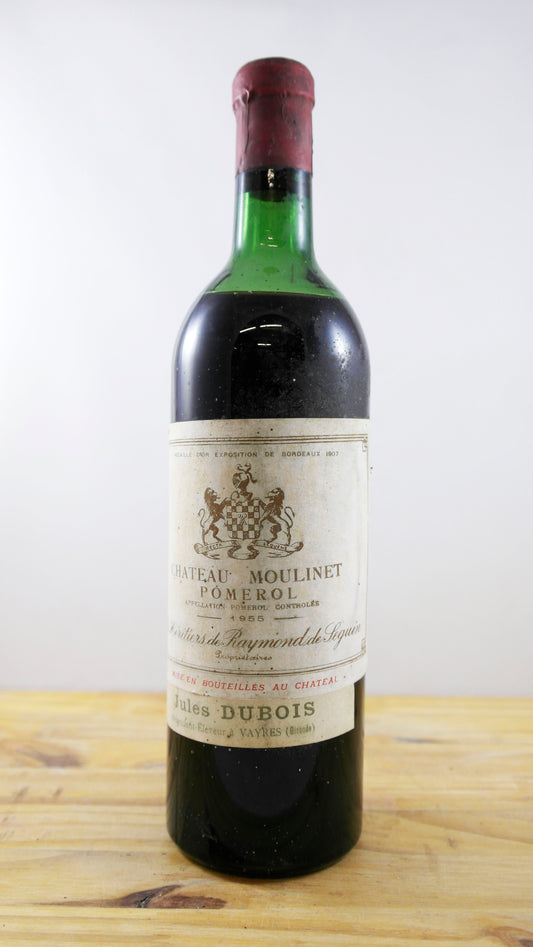 Vin Année 1955 Château Moulinet Dubois