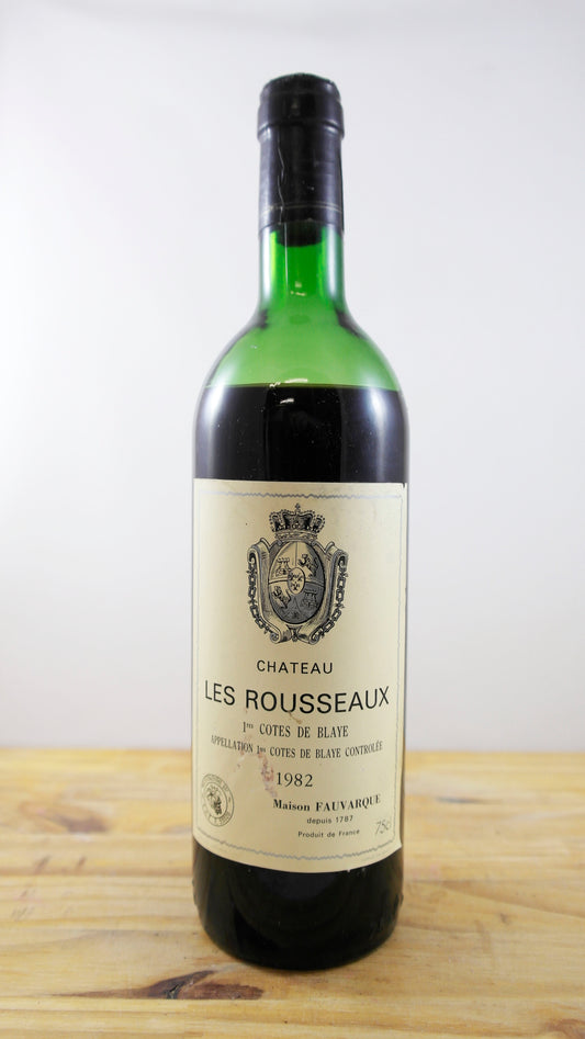 Vin Année 1982 Château Les Rousseaux