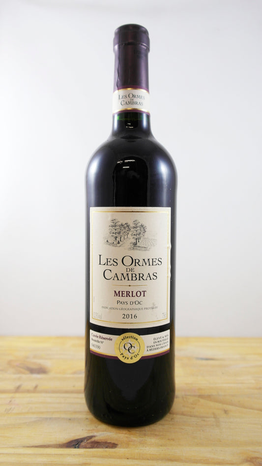 Vin Année 2016 Les Ormes de Cambras