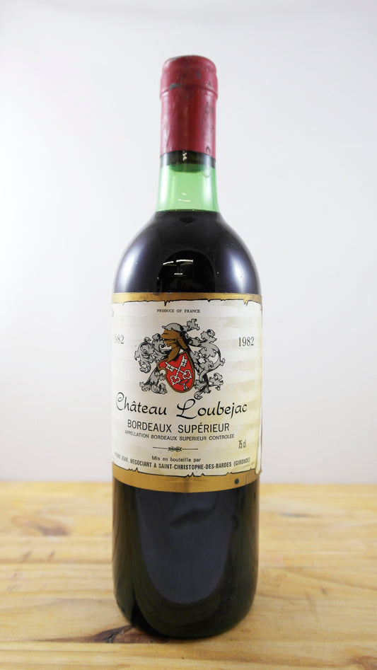 Vin Année 1982 Château Loubejac