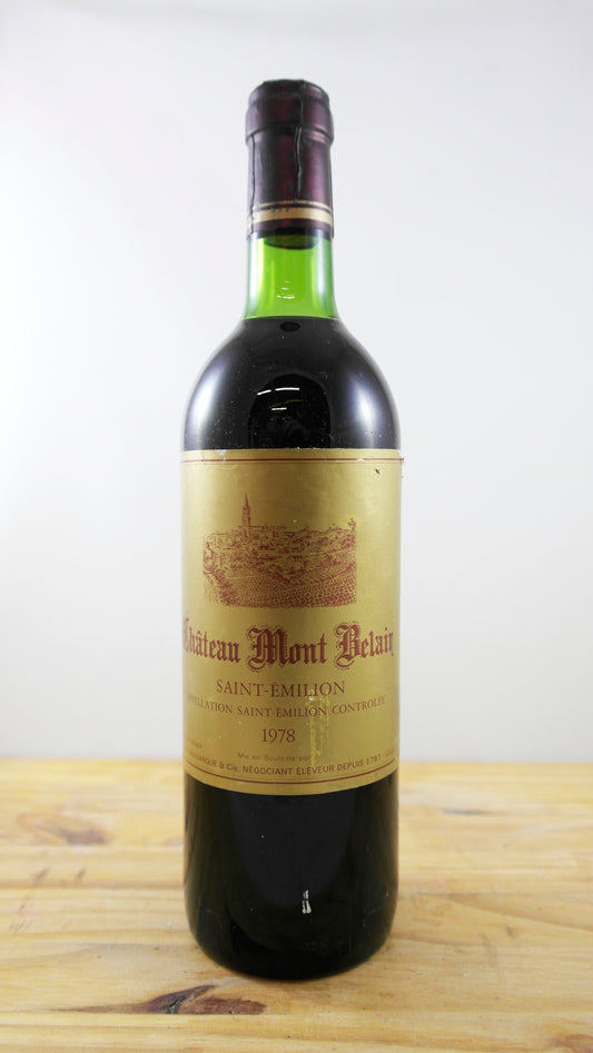 Vin Année 1978 Château Mont Belair