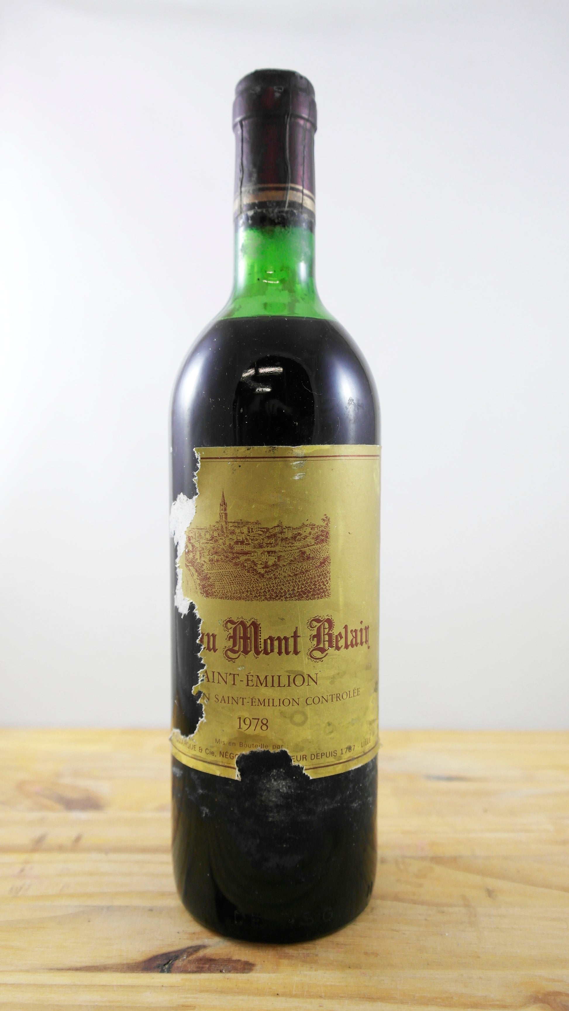 Vin Année 1978 Château Mont Belair