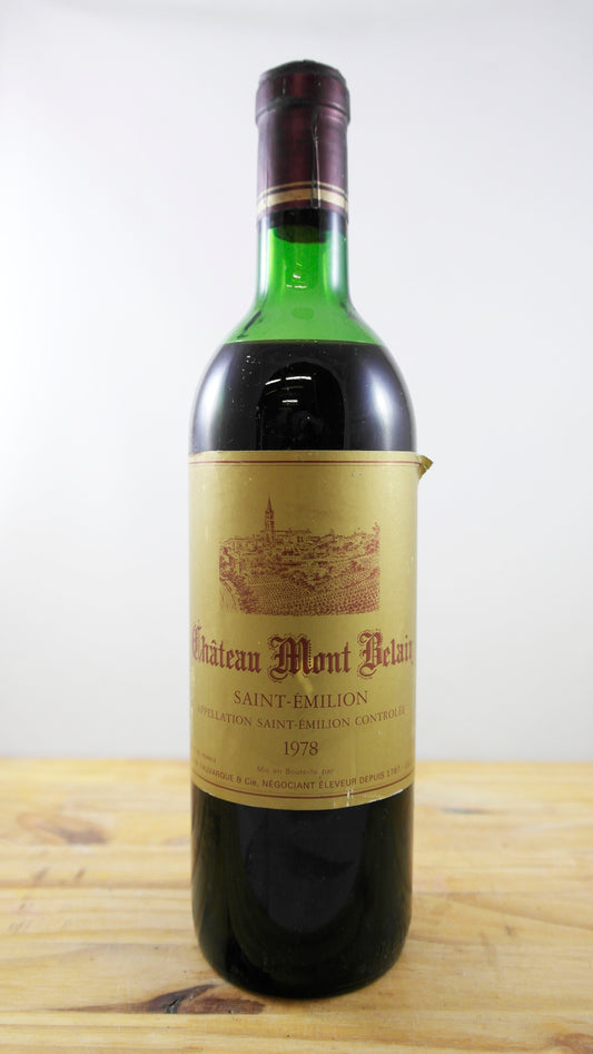 Vin Année 1978 Château Mont Belair