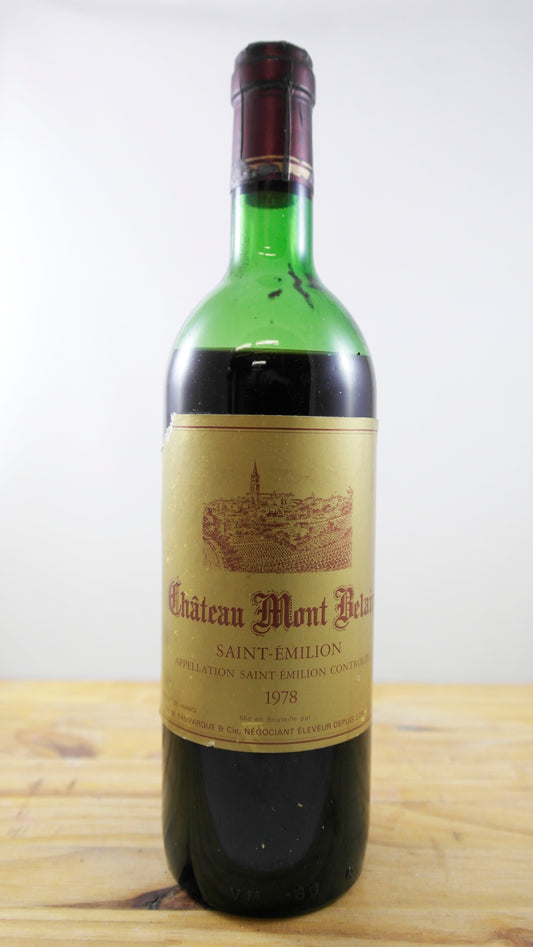 Vin Année 1978 Château Mont Belair