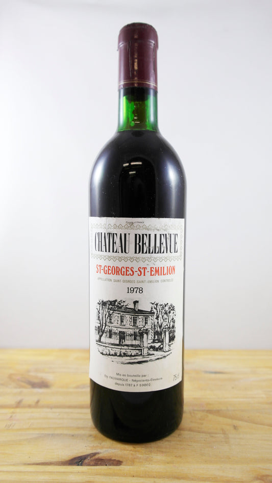 Vin Année 1978 Château Bellevue