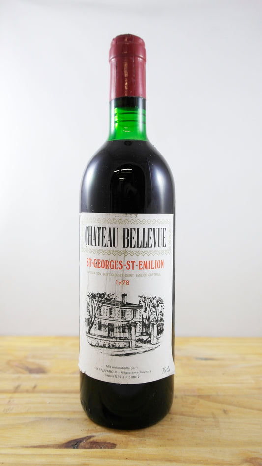 Vin Année 1978 Château Bellevue