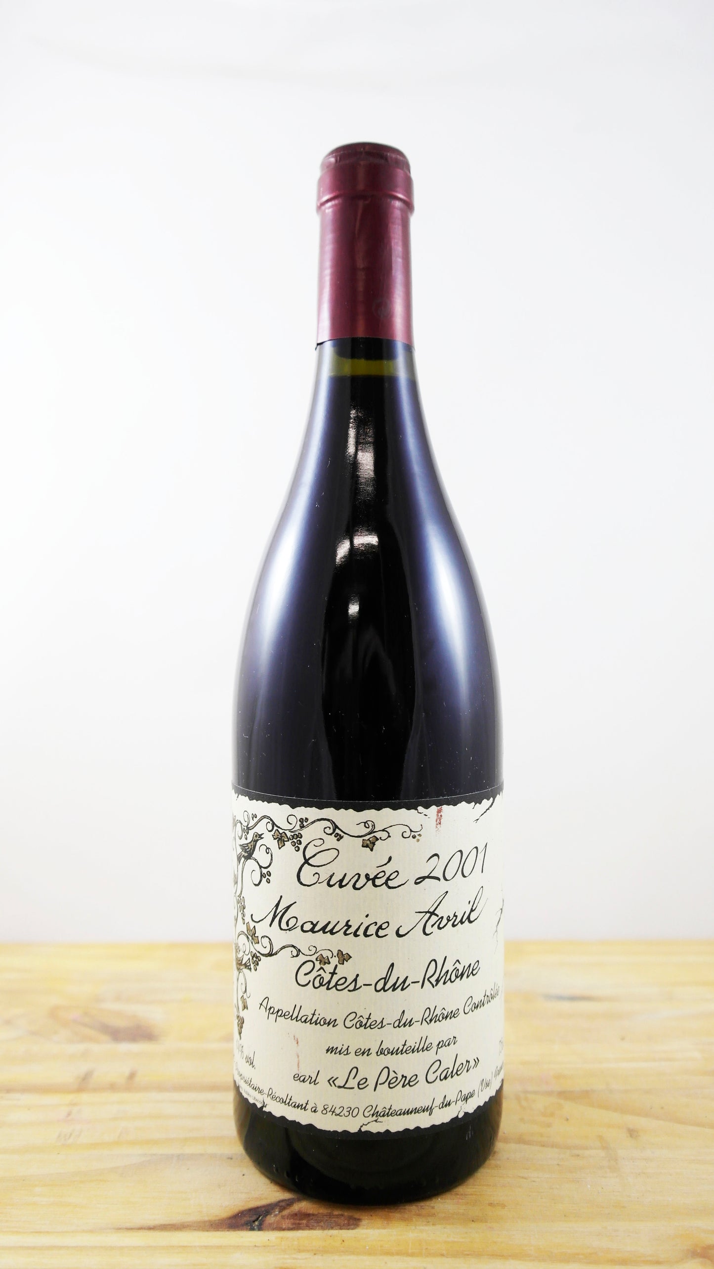 Vin Année 2001 Cuvée 2001 Maurice Avril