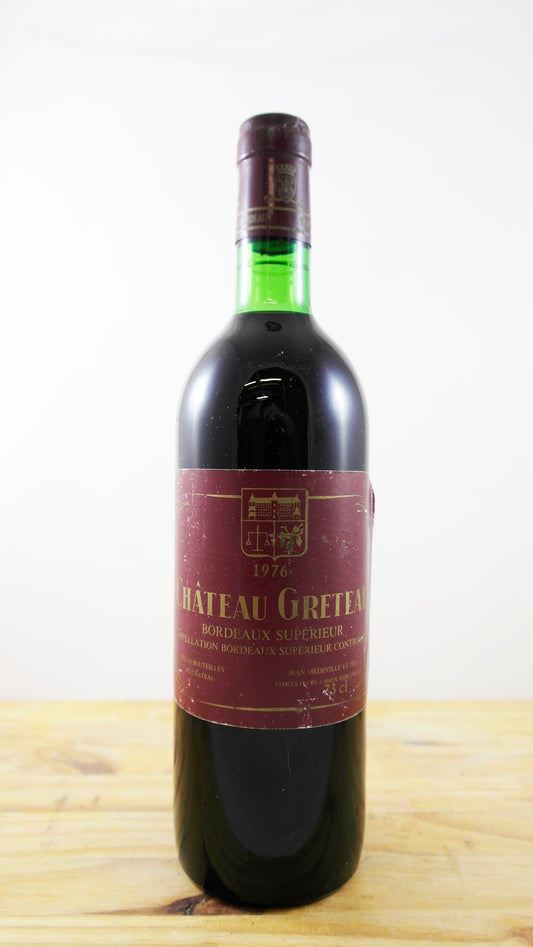 Vin Année 1976 Château Greteau