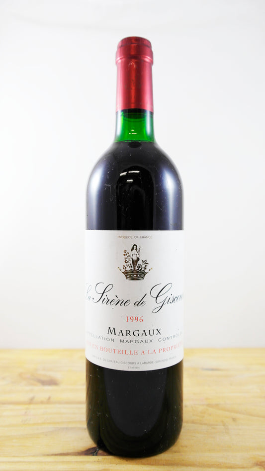 Vin Année 1996 La Sirène de Giscours