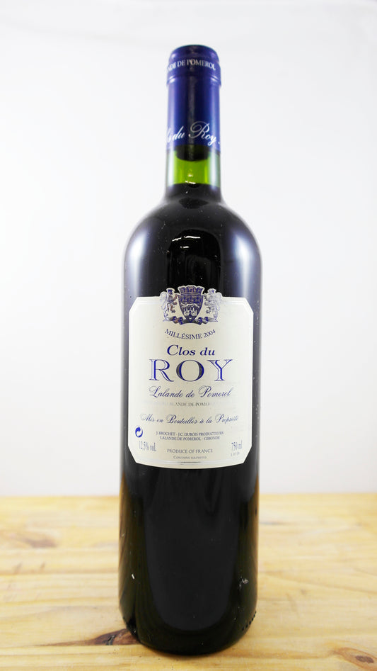 Vin Année 2004 Clos du Roy