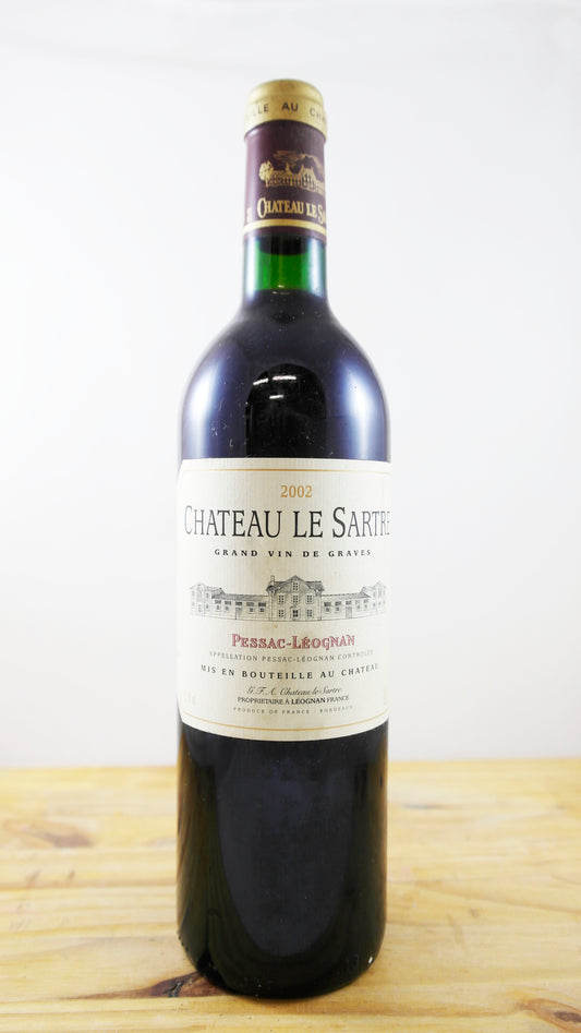 Vin Année 2002 Château le Sartre Léognan