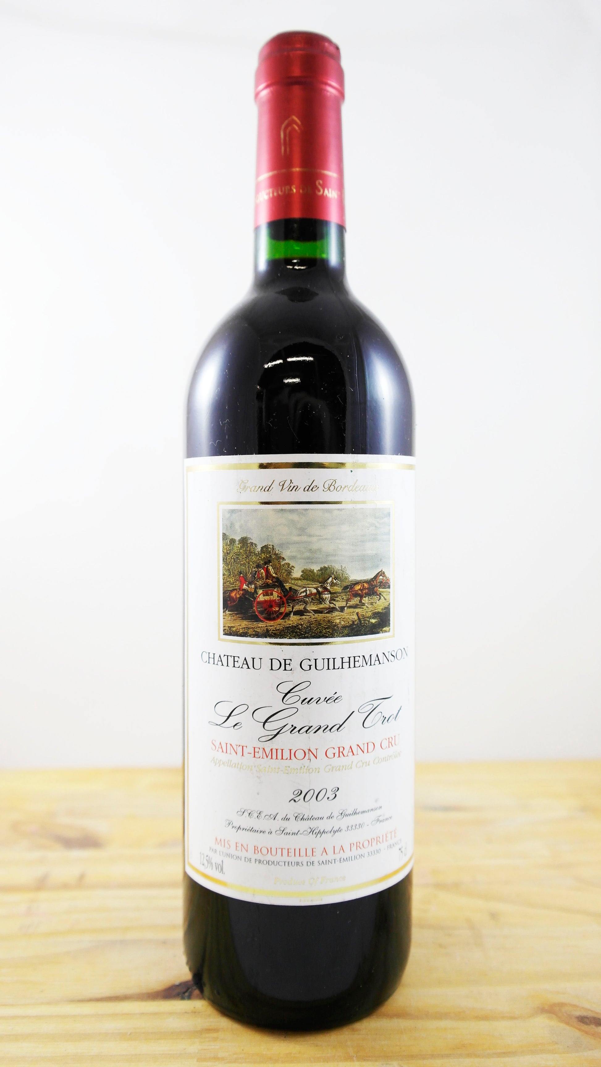 Vin Année 2003 Château de Guilhemanson cuvée Le Grand Trot