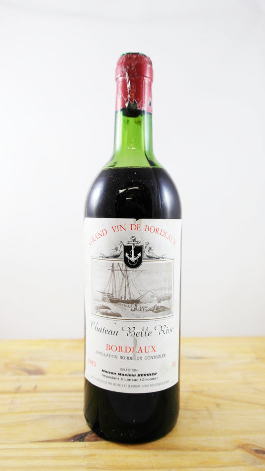 Vin Année 1983 Château Belle Rive Bernier