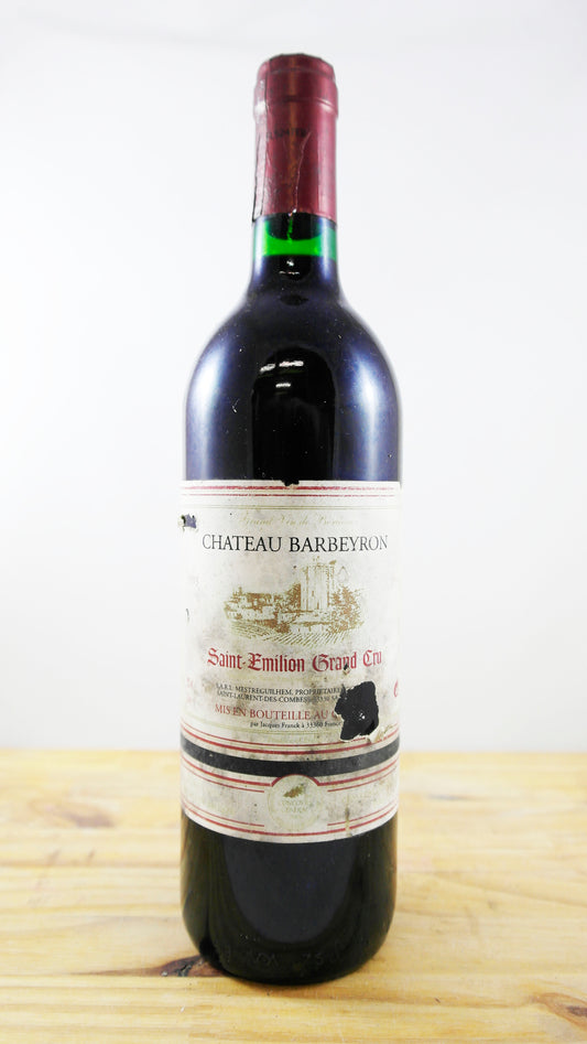 Vin Année 1993 Château Barbeyron Jacques Franck