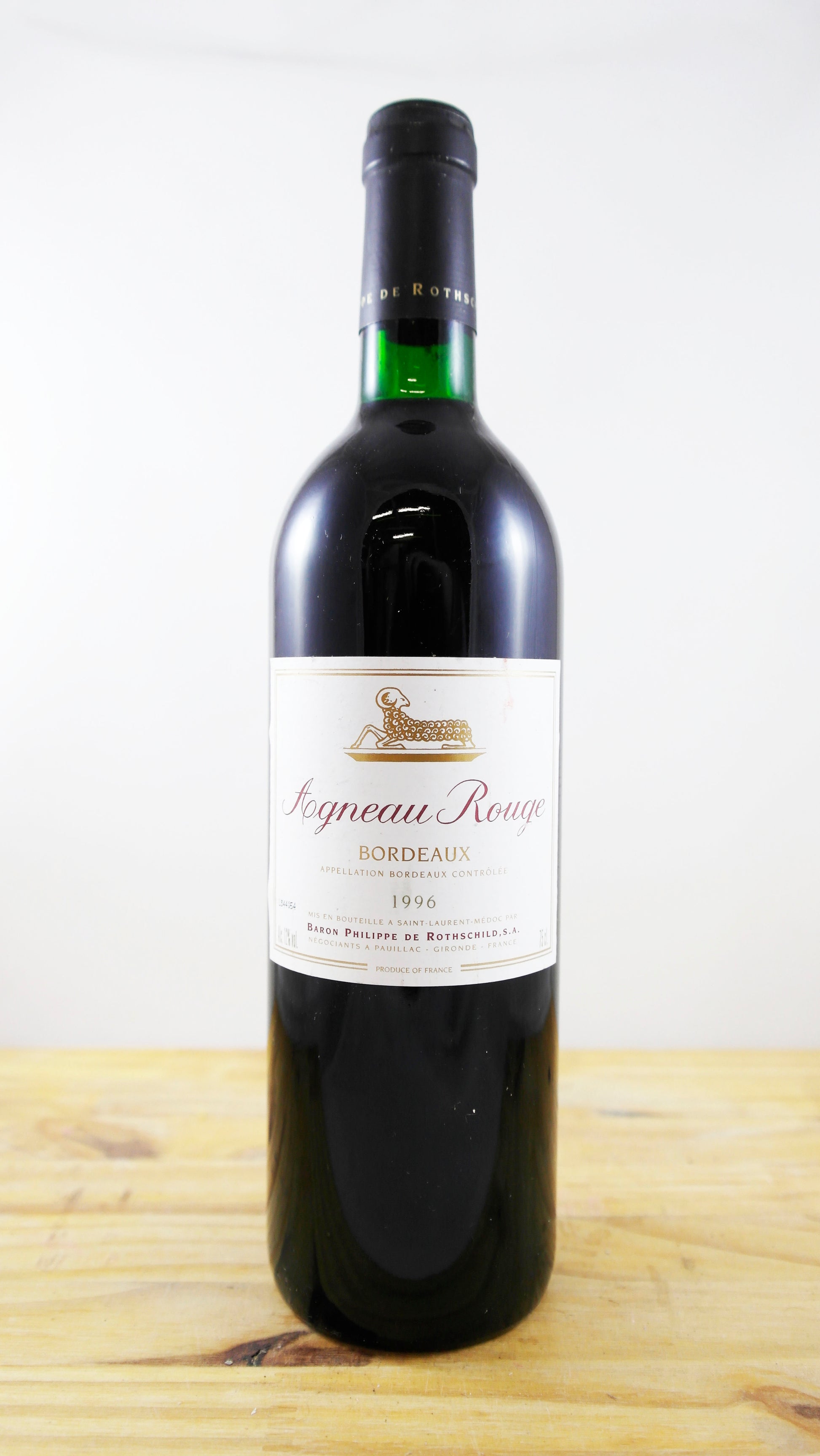 Vin Année 1996 Agneau Rouge Baron Philippe de Rothschid